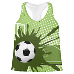 Soccer Womens Racerback Tank Top - Large