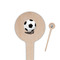 Soccer Wooden 4" Food Pick - Round - Closeup