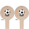 Soccer Wooden 4" Food Pick - Round - Double Sided - Front & Back