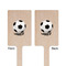 Soccer Wooden 6.25" Stir Stick - Rectangular - Double Sided - Front & Back