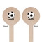 Soccer Wooden 7.5" Stir Stick - Round - Double Sided - Front & Back
