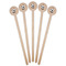 Soccer Wooden 7.5" Stir Stick - Round - Fan View