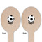 Soccer Wooden Food Pick - Oval - Double Sided - Front & Back