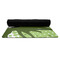 Soccer Yoga Mat Rolled up Black Rubber Backing