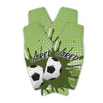 Soccer Zipper Bottle Cooler - Set of 4 (Personalized)