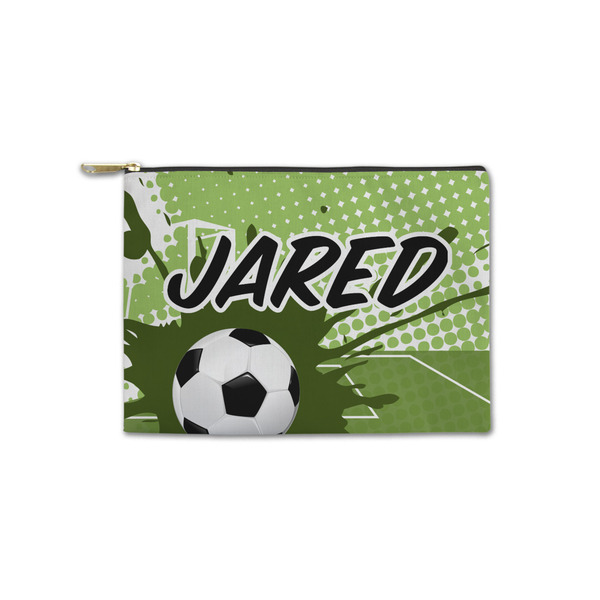 Custom Soccer Zipper Pouch - Small - 8.5"x6" (Personalized)