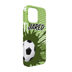Soccer iPhone Case - Plastic - iPhone 13 (Personalized)