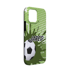 Soccer iPhone Case - Rubber Lined - iPhone 13 Mini (Personalized)