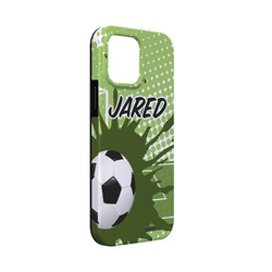 Soccer iPhone Case - Rubber Lined - iPhone 13 Mini (Personalized)