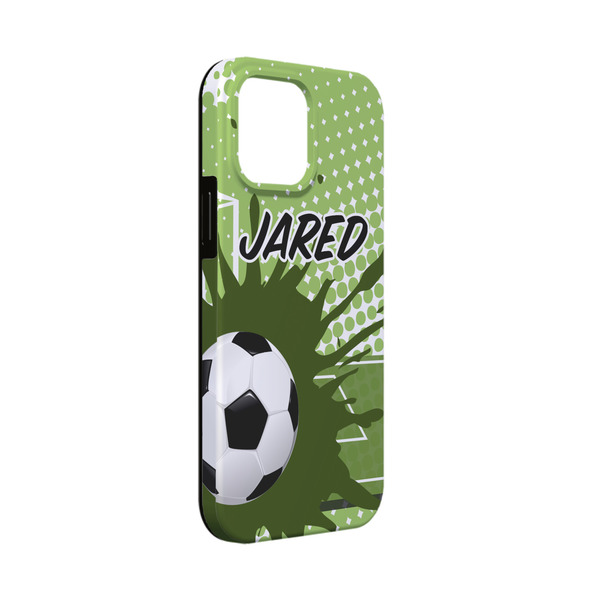 Custom Soccer iPhone Case - Rubber Lined - iPhone 13 Mini (Personalized)