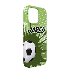 Soccer iPhone Case - Plastic - iPhone 13 Pro (Personalized)