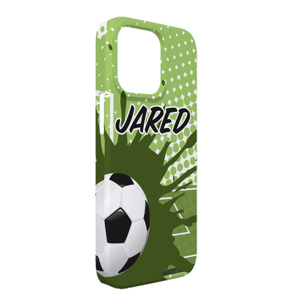 Custom Soccer iPhone Case - Plastic - iPhone 13 Pro Max (Personalized)