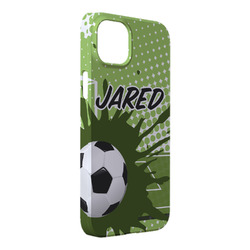 Soccer iPhone Case - Plastic - iPhone 14 Pro Max (Personalized)