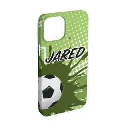 Soccer iPhone Case - Plastic - iPhone 15 Pro (Personalized)