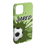 Soccer iPhone Case - Plastic - iPhone 15 Pro Max (Personalized)