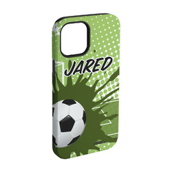 Soccer iPhone Case - Rubber Lined - iPhone 15 (Personalized)