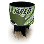 Soccer Black Beach Spiker Drink Holder (Personalized)