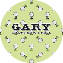 Golf Multipurpose Round Labels - 5" (Personalized)