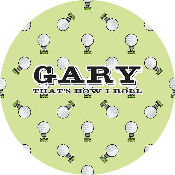 Custom Golf Multipurpose Round Labels - 5" (Personalized)