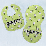 Golf Baby Bib & Burp Set w/ Name or Text