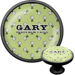 Golf Cabinet Knob (Black) (Personalized)