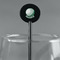 Golf Black Plastic 5.5" Stir Stick - Round - Main