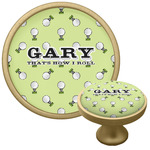 Golf Cabinet Knob - Gold (Personalized)