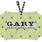 Golf Rear View Mirror Ornament (Personalized)