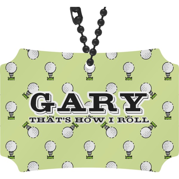 Custom Golf Rear View Mirror Ornament (Personalized)