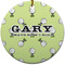 Golf Ceramic Flat Ornament - Circle (Front)