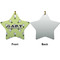 Golf Ceramic Flat Ornament - Star Front & Back (APPROVAL)