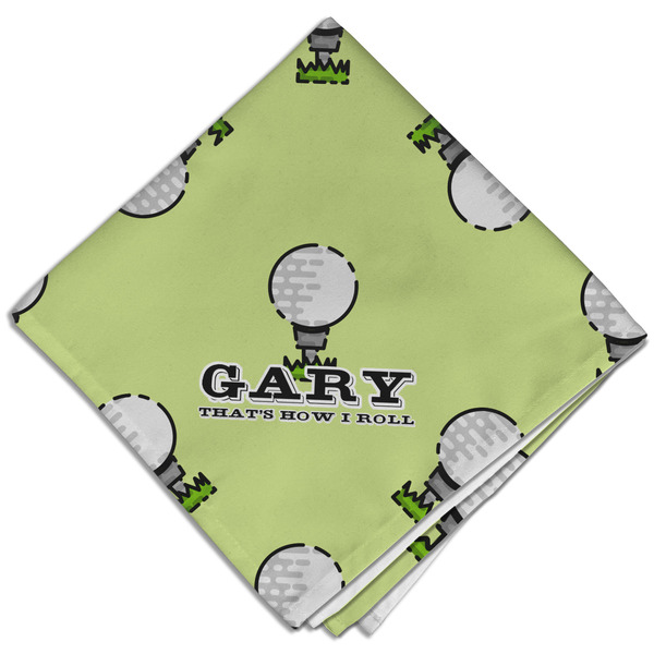 Custom Golf Cloth Dinner Napkin - Single w/ Name or Text