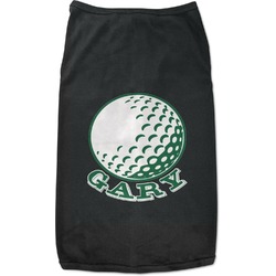 Golf Black Pet Shirt - 2XL (Personalized)