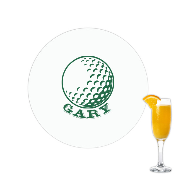 Custom Golf Printed Drink Topper - 2.15" (Personalized)