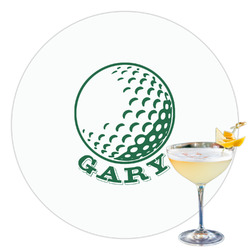 Golf Printed Drink Topper - 3.5" (Personalized)