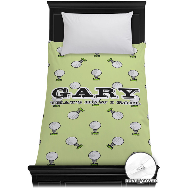 Custom Golf Duvet Cover - Twin XL (Personalized)