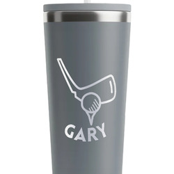 Golf RTIC Everyday Tumbler with Straw - 28oz - Grey - Double-Sided (Personalized)