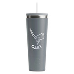 Golf RTIC Everyday Tumbler with Straw - 28oz - Grey - Single-Sided (Personalized)