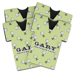 Golf Jersey Bottle Cooler - Set of 4 (Personalized)
