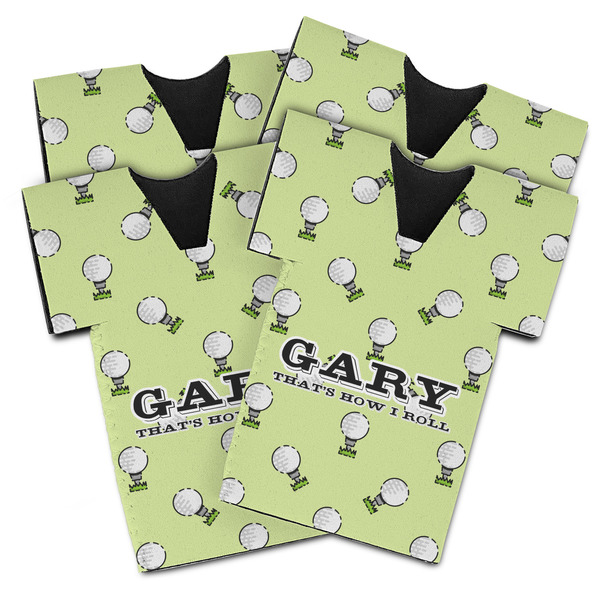 Custom Golf Jersey Bottle Cooler - Set of 4 (Personalized)