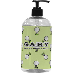 Golf Plastic Soap / Lotion Dispenser (16 oz - Large - Black) (Personalized)