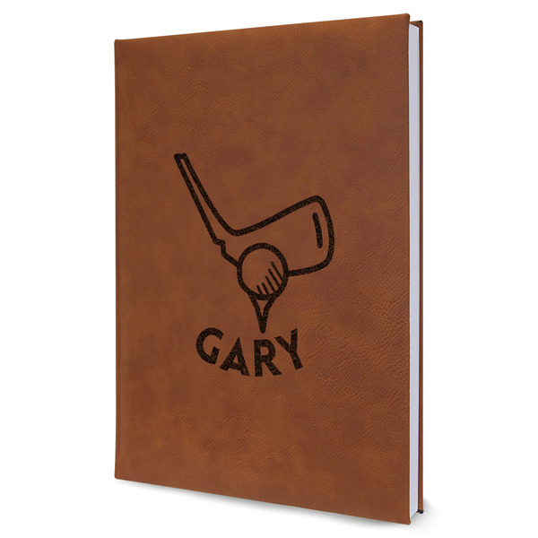 Custom Golf Leather Sketchbook - Large - Single Sided (Personalized)