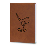 Golf Leatherette Journal - Large - Double Sided (Personalized)