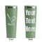 Golf Light Green RTIC Everyday Tumbler - 28 oz. - Front and Back