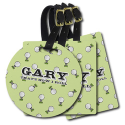 Golf Plastic Luggage Tag (Personalized)