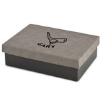 Golf Medium Gift Box w/ Engraved Leather Lid (Personalized)