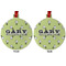 Golf Metal Ball Ornament - Front and Back