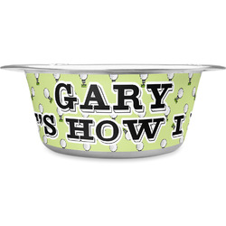 Golf Stainless Steel Dog Bowl - Large (Personalized)