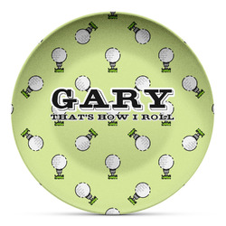 Golf Microwave Safe Plastic Plate - Composite Polymer (Personalized)