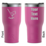 Golf RTIC Tumbler - Magenta - Laser Engraved - Double-Sided (Personalized)